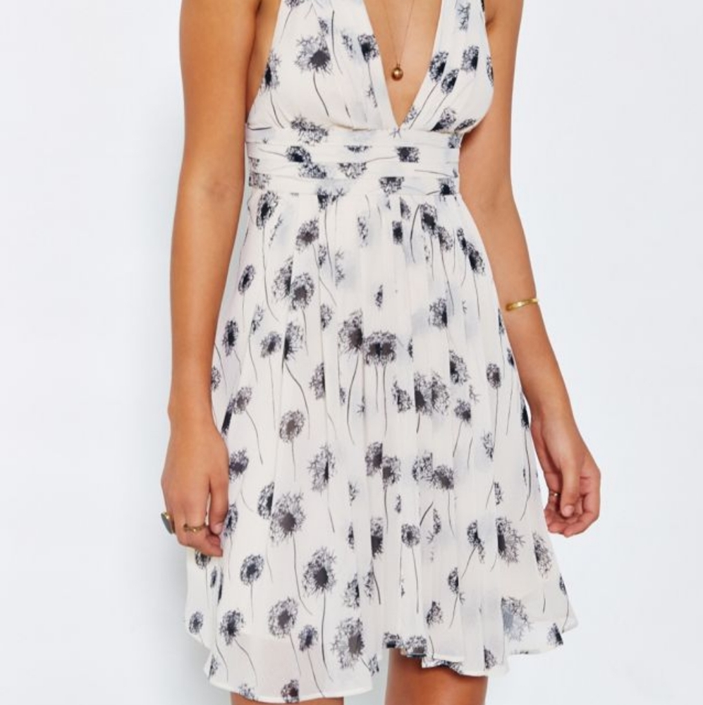 Chiffon Dandelion mini dress